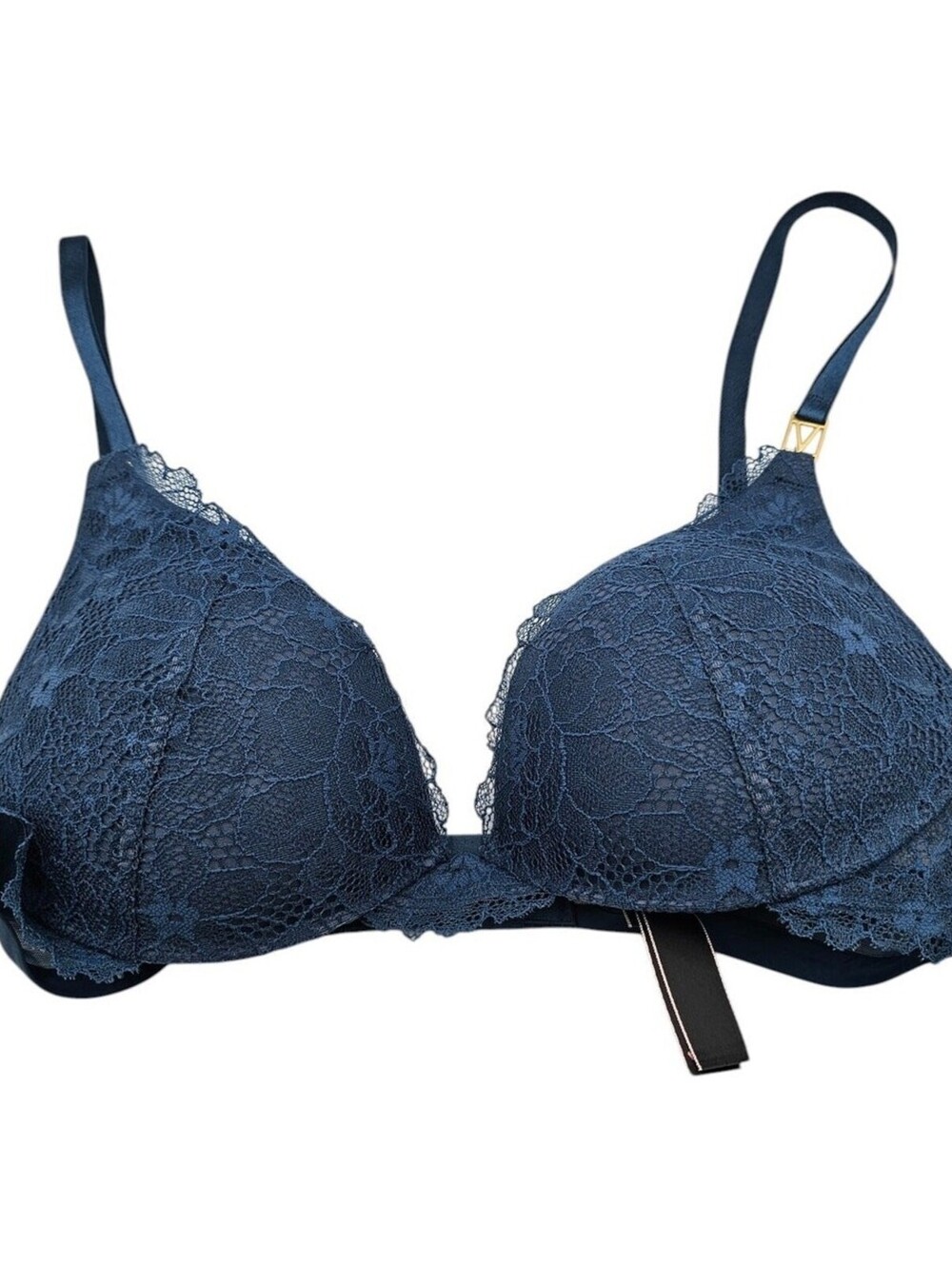 Very Sexy by Victorias Secret Sz 32C Uplift Plunge Bra Blue Lace